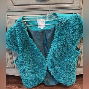 Turquoise vest